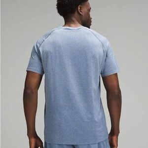 lululemon athletica Men's Light Blue Polo Shirt